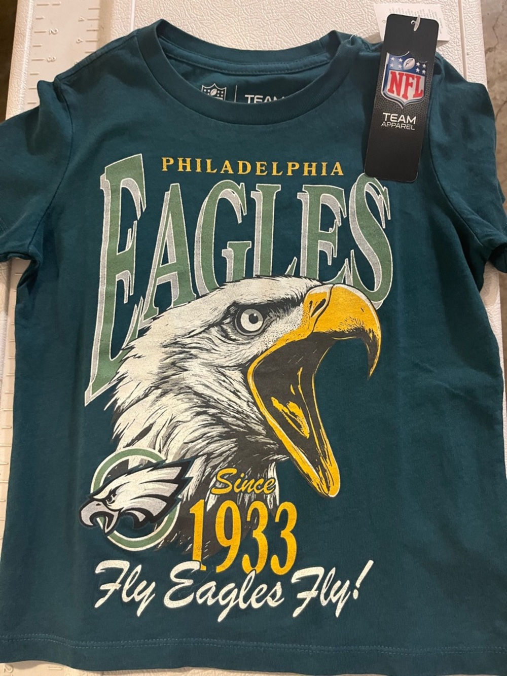 NFL Philadelphia Eagles Kids Teal Graphic Tee Size XS/5 NWT